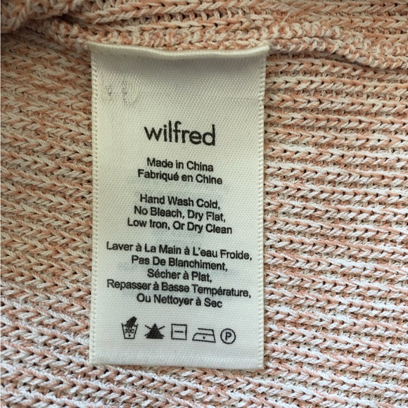 Aritzia Wilfred Cream & Orange Knit Sweater Vest with Slits - Picture 11 of 11